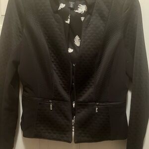 White House Black Market Black Quilted Blazer